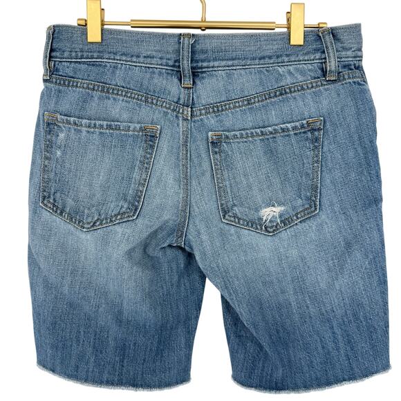 LOFT Distressed Bermuda Jean Shorts Women's shorts 26 / 2 Casual Summer Vacation - Picture 2 of 8